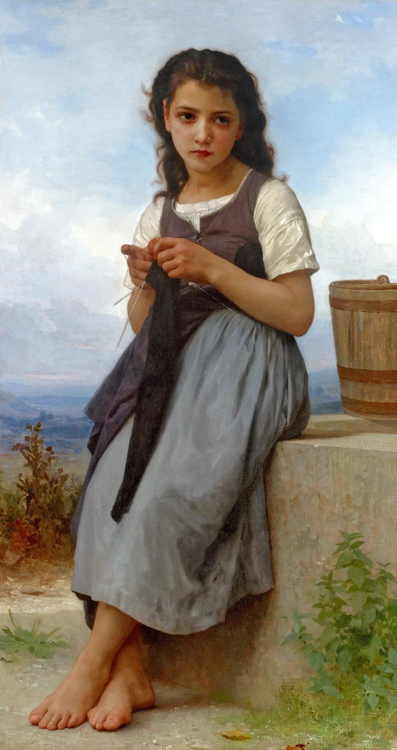 La tejedora - Bouguereau