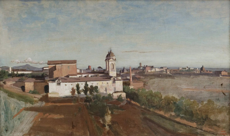 La Trinidad de los Montes - Jean-Baptiste Camille Corot