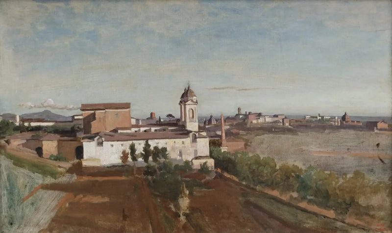 La Trinidad de los Montes - Jean-Baptiste Camille Corot