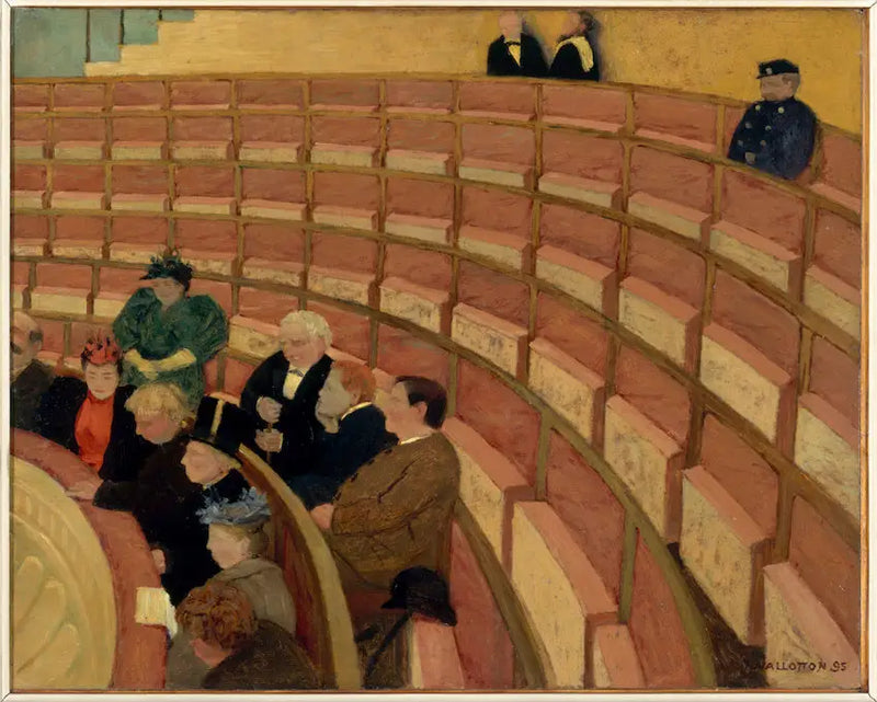 La tercera galería del teatro del Châtelet - Félix Vallotton