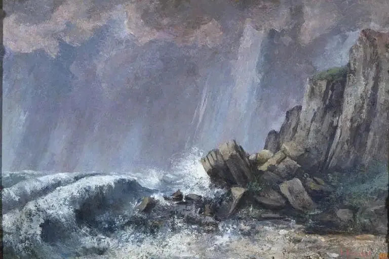 La Tromba, Étretat - Gustave Courbet