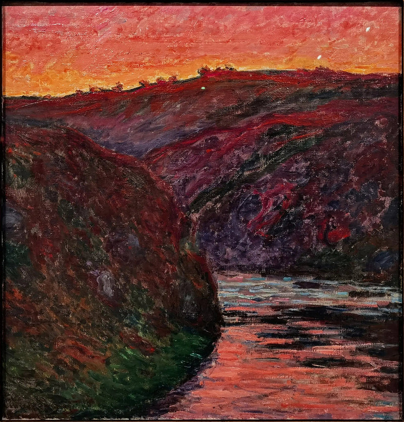 El valle del Creuse, sol poniente - Claude Monet