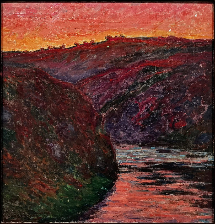 El valle del Creuse, sol poniente - Claude Monet