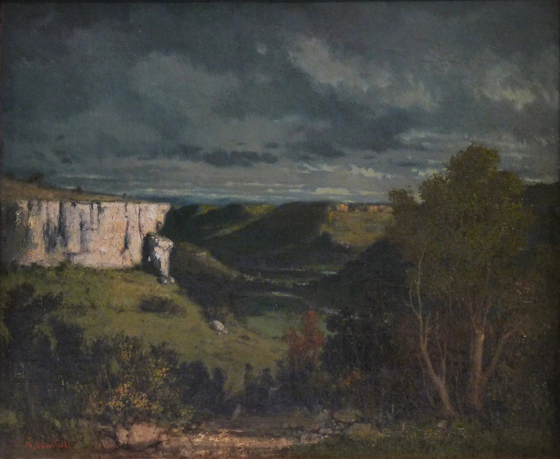 El valle de Loue, tiempo de tormenta - Gustave Courbet