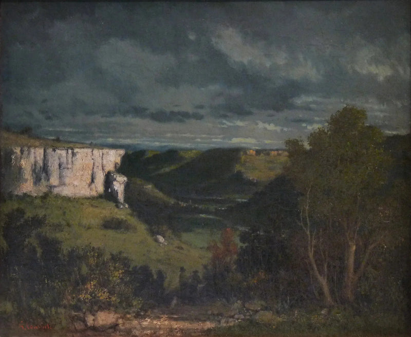 El valle de Loue, tiempo de tormenta - Gustave Courbet