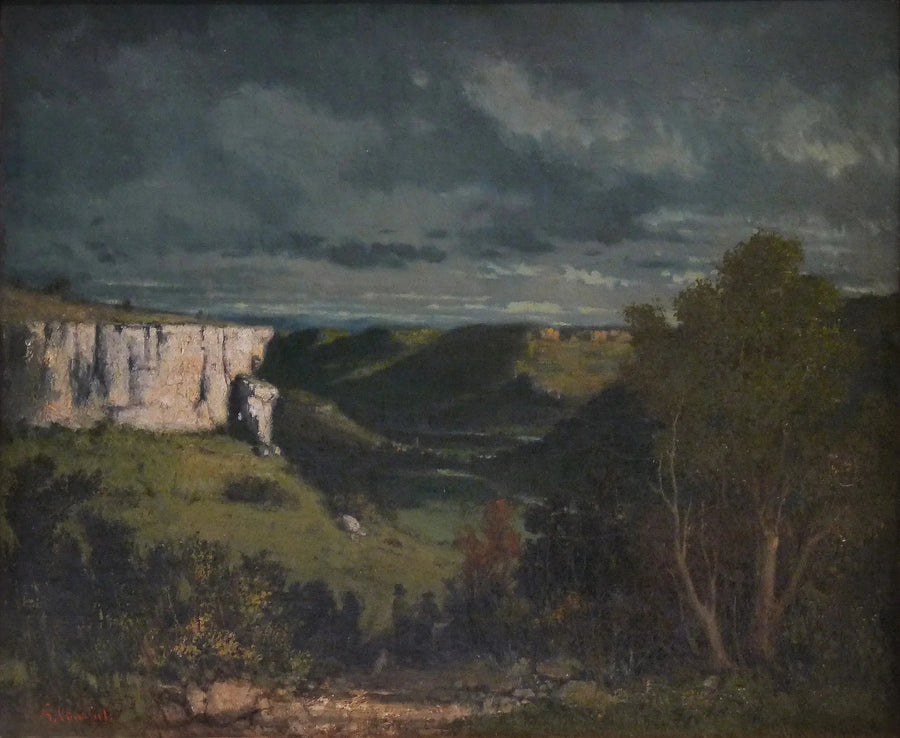 El valle de Loue, tiempo de tormenta - Gustave Courbet