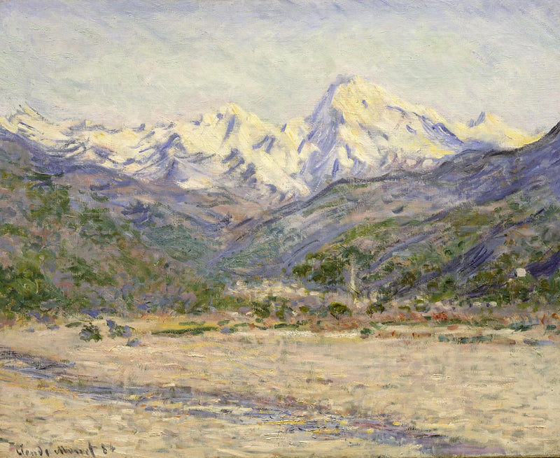 El Valle de la Nervia - Claude Monet