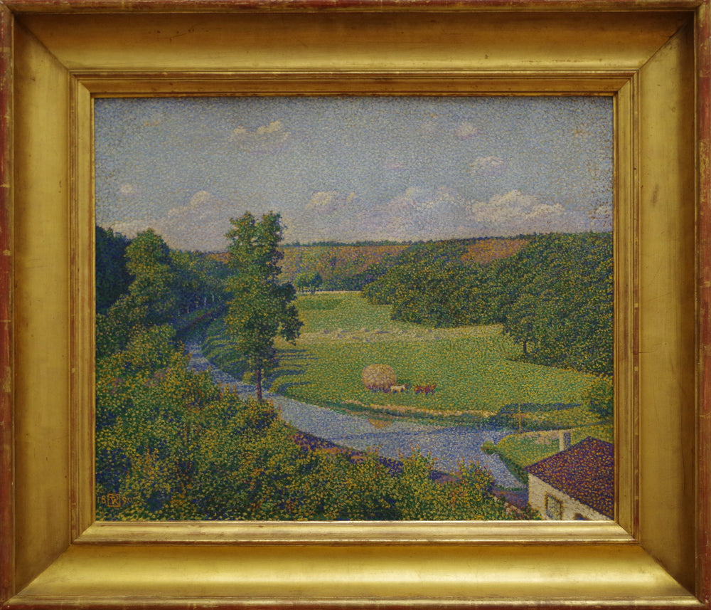 La Vallée de la Sambre - Théo van Rysselberghe image 1 reproduction artisanale de tableau