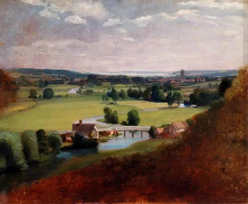 El valle de la Stour con Dedham a lo lejos - John Constable