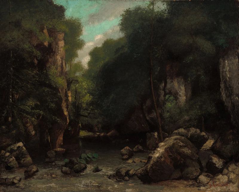 El Valle del Pozo Negro - Gustave Courbet