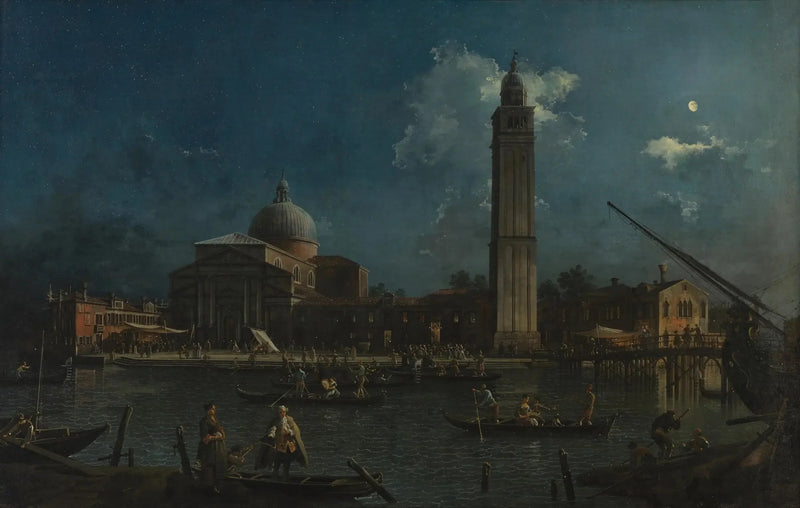 La velada nocturna en San Pietro di Castello - Canaletto
