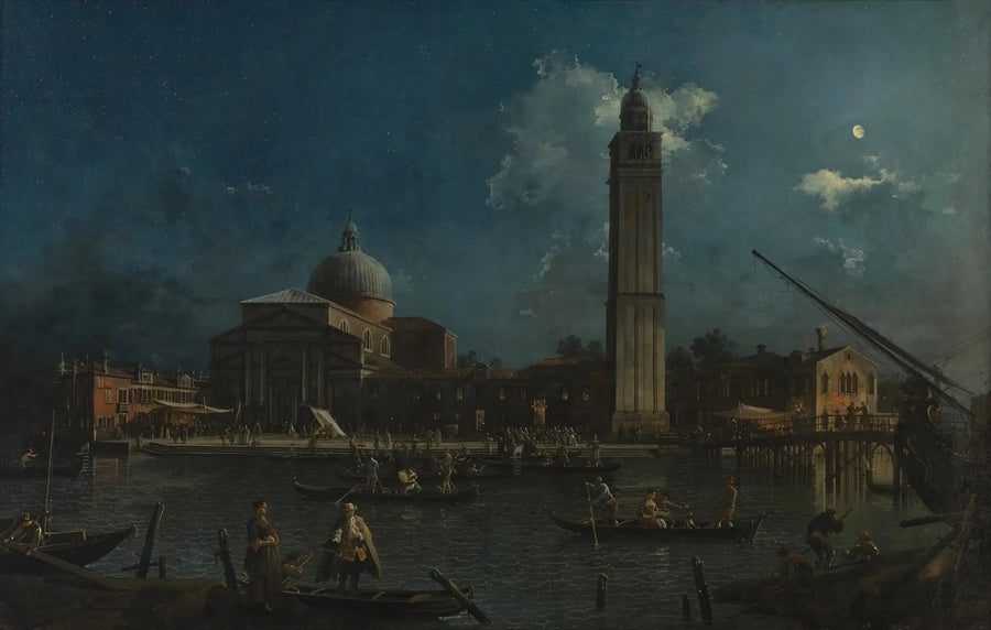 La velada nocturna en San Pietro di Castello - Canaletto
