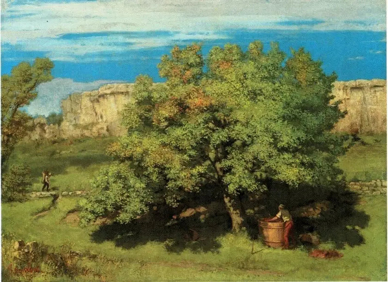 La vendimia en Ornans, bajo la Roche-du-Mont - Gustave Courbet