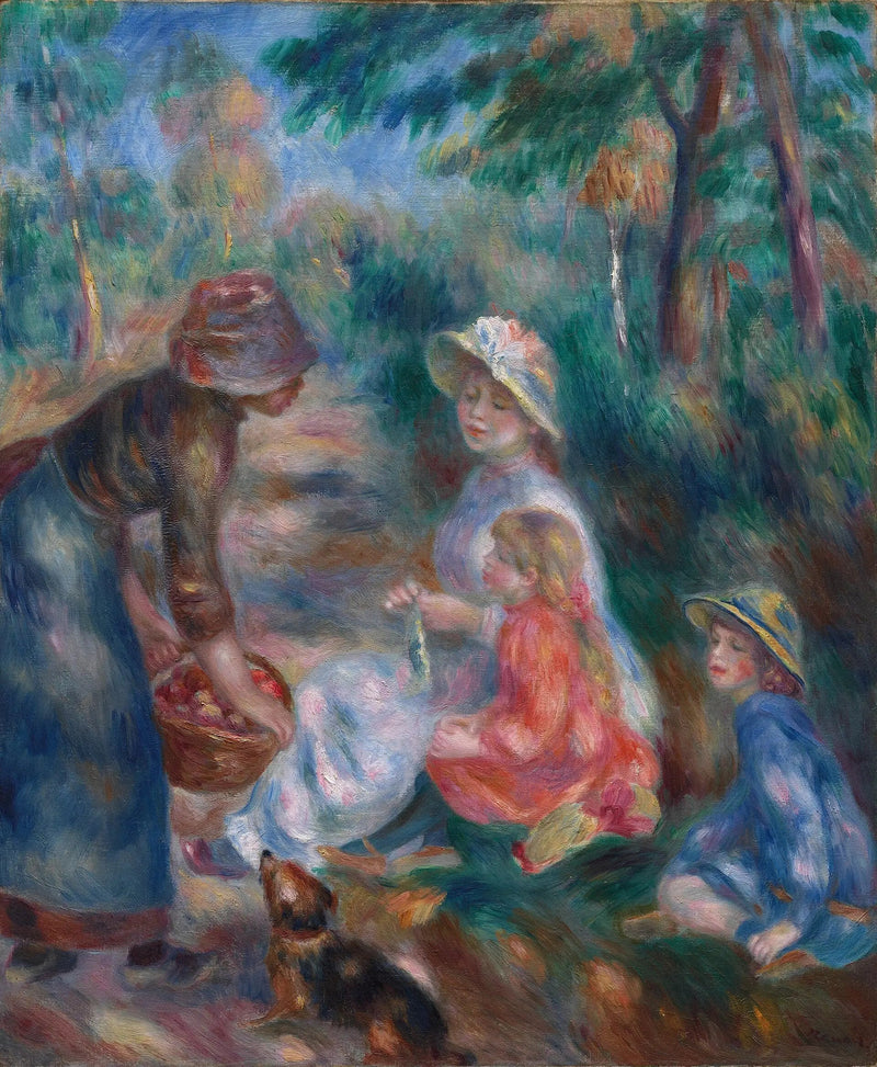 La Vendedora de manzanas - Pierre-Auguste Renoir