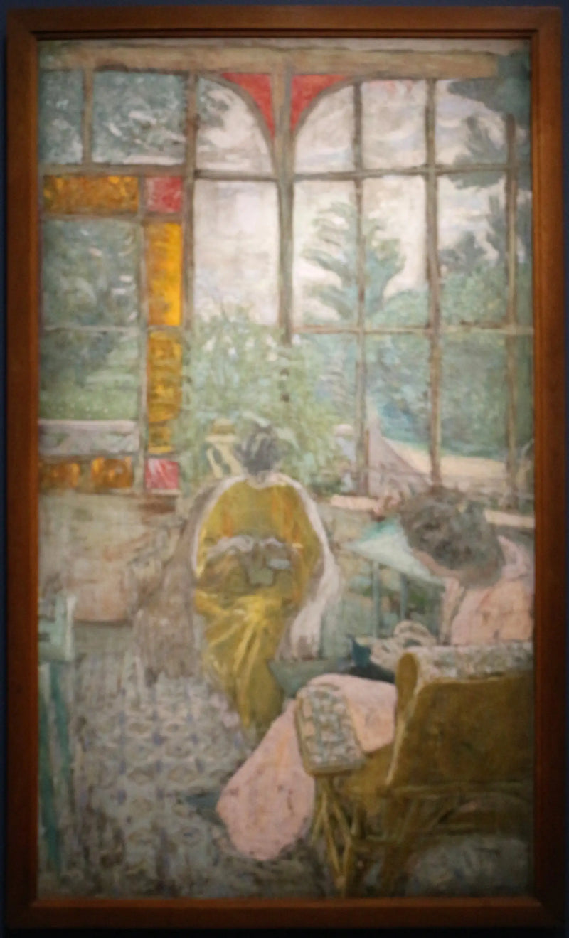 La Veranda del Coadigou en Loctudy, Marcelle Aron y Marthe Mellot - Édouard Vuillard