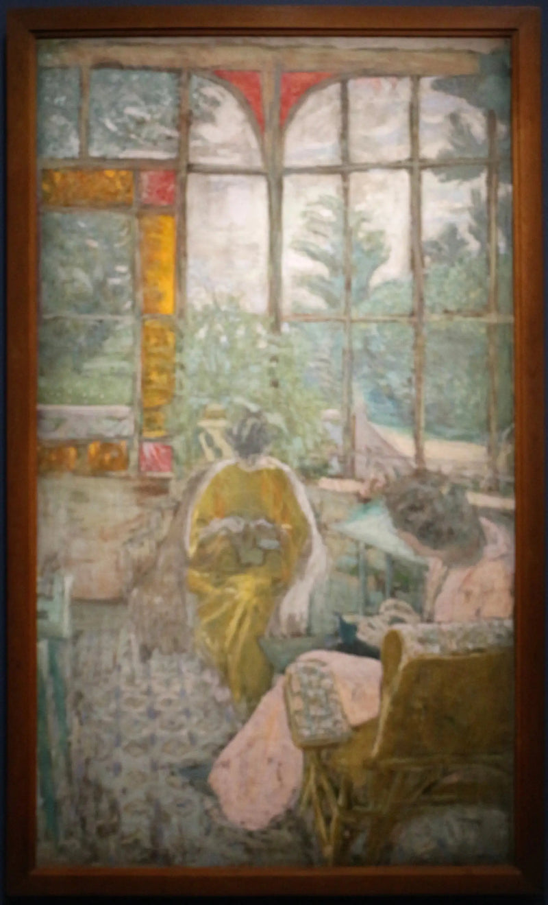 La Veranda del Coadigou en Loctudy, Marcelle Aron y Marthe Mellot - Édouard Vuillard