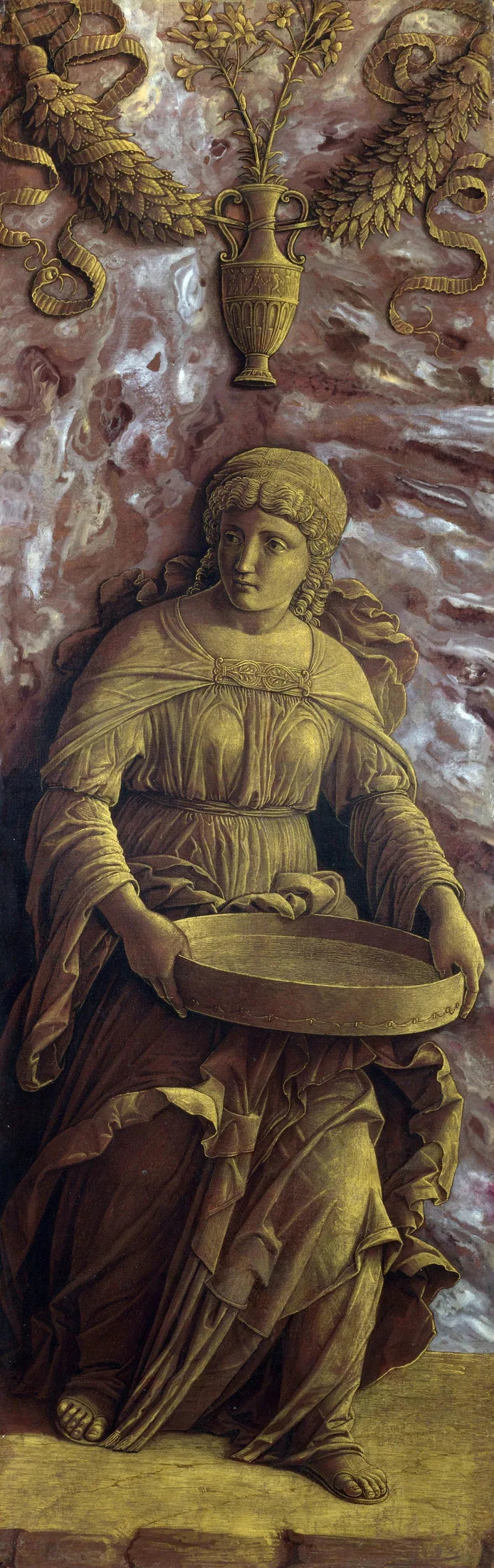 La vestal Tuccia con un tamiz - Andrea Mantegna