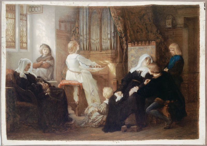 La viuda del maestro de capilla - Alexandre Cabanel
