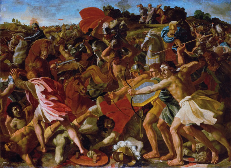 La Victoria de Josué sobre los Amalecitas - Nicolas Poussin
