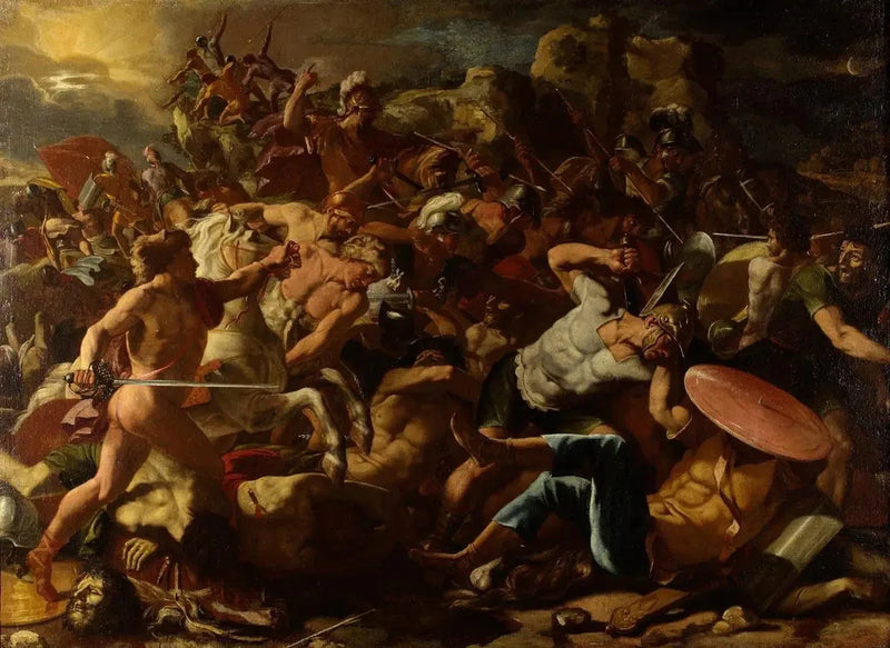 La Victoria de Josué sobre los Amoritas - Nicolas Poussin