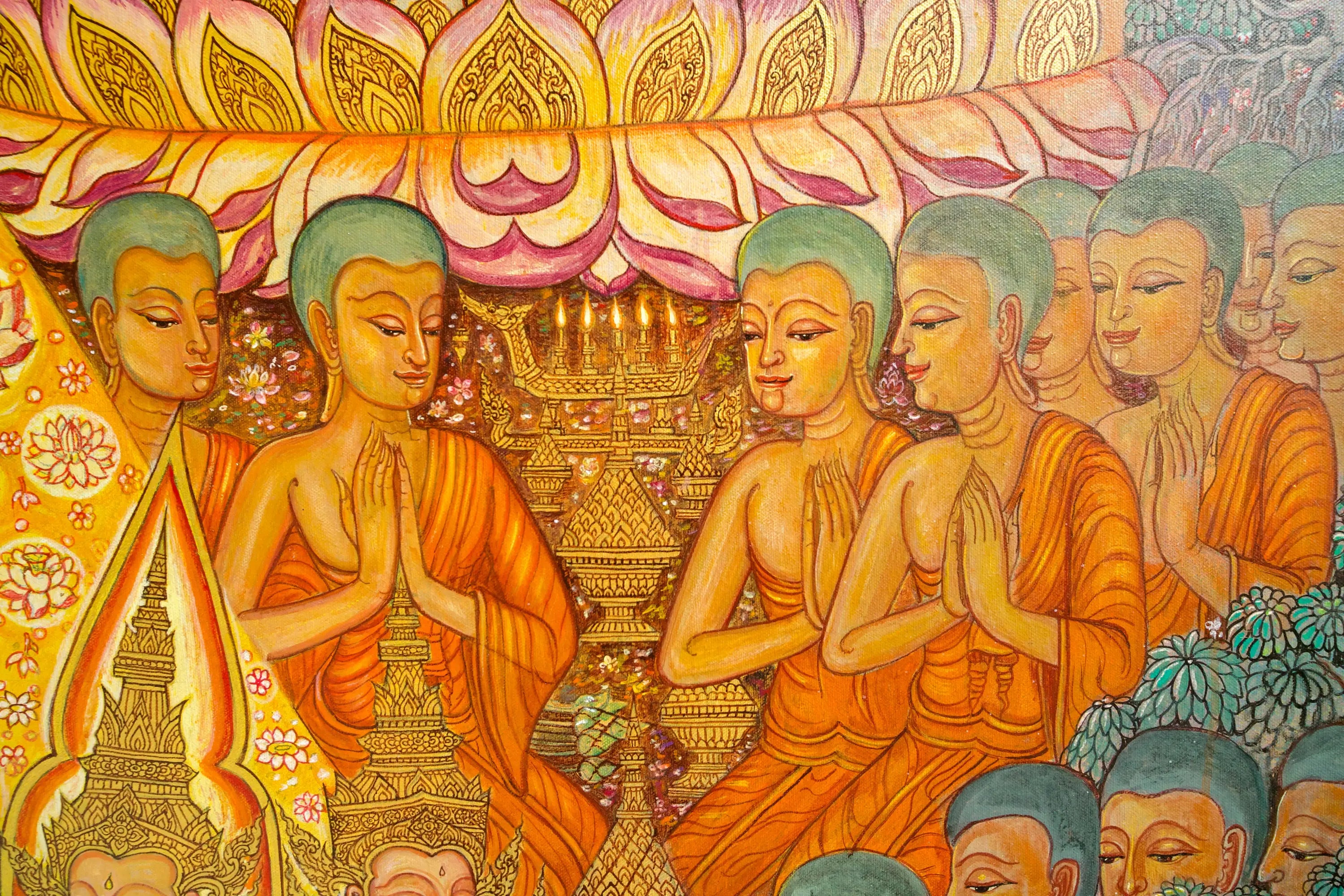 La Vie de Bouddha | 240 x 180 cm Reproductions de tableaux à la peinture à l’huile