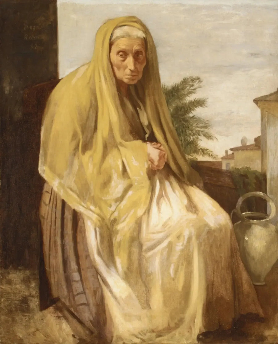 La anciana italiana - Edgar Degas