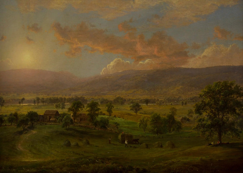 La vieja granja, valle de Wyoming - Jasper Francis Cropsey