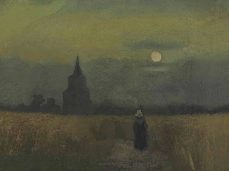 La vieja torre del cementerio en Nuenen - Vincent van Gogh