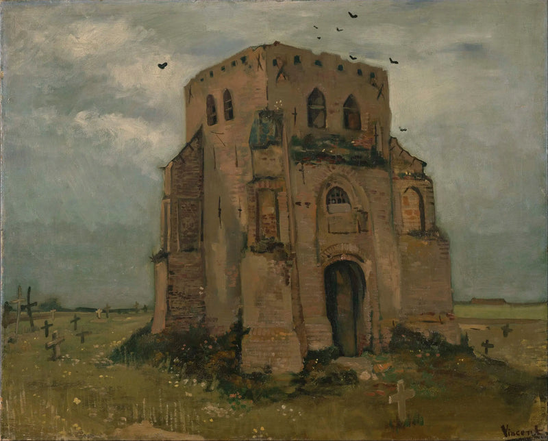La vieja torre del cementerio en Nuenen - Vincent van Gogh