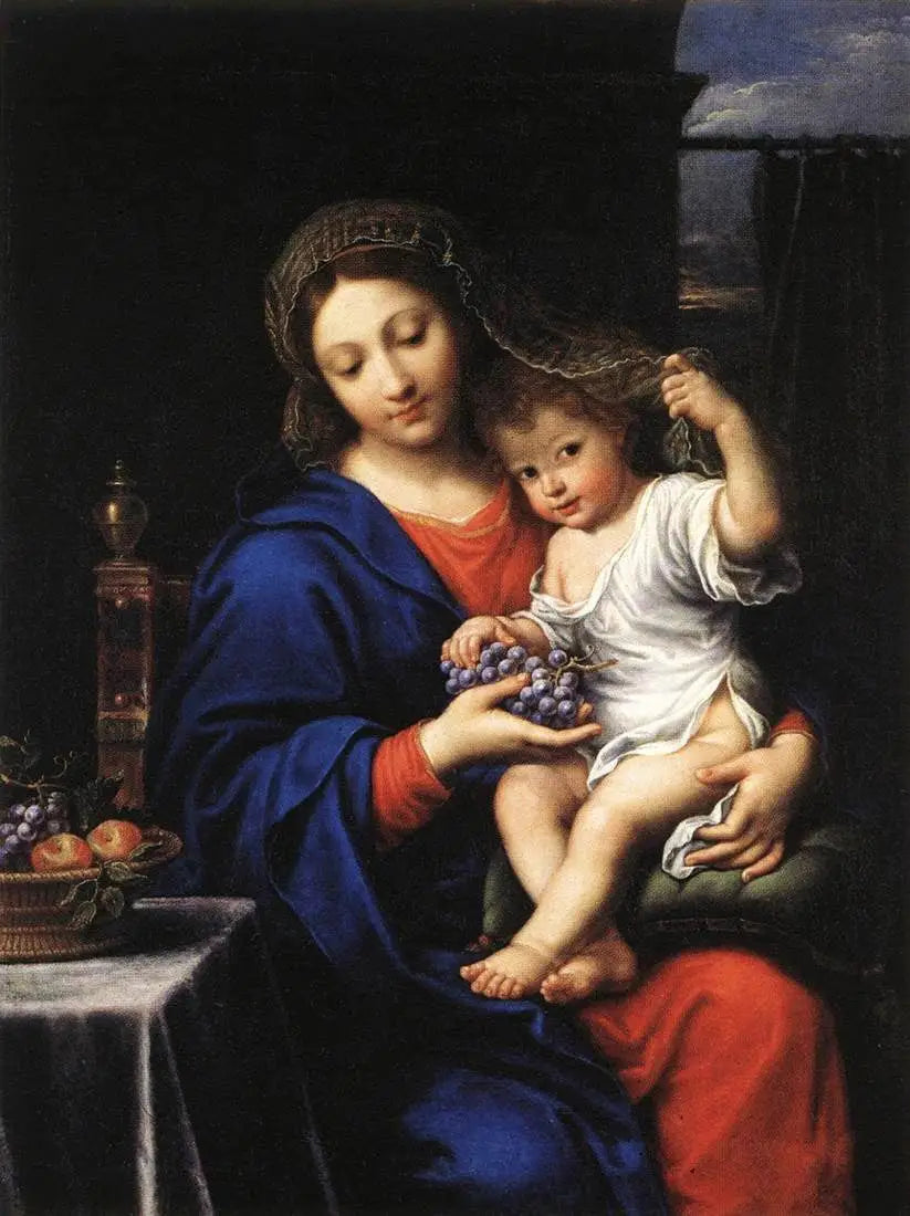 La Vierge à la grappe - Pierre Mignard image 1 reproduction réalisée par Alpha Reproduction