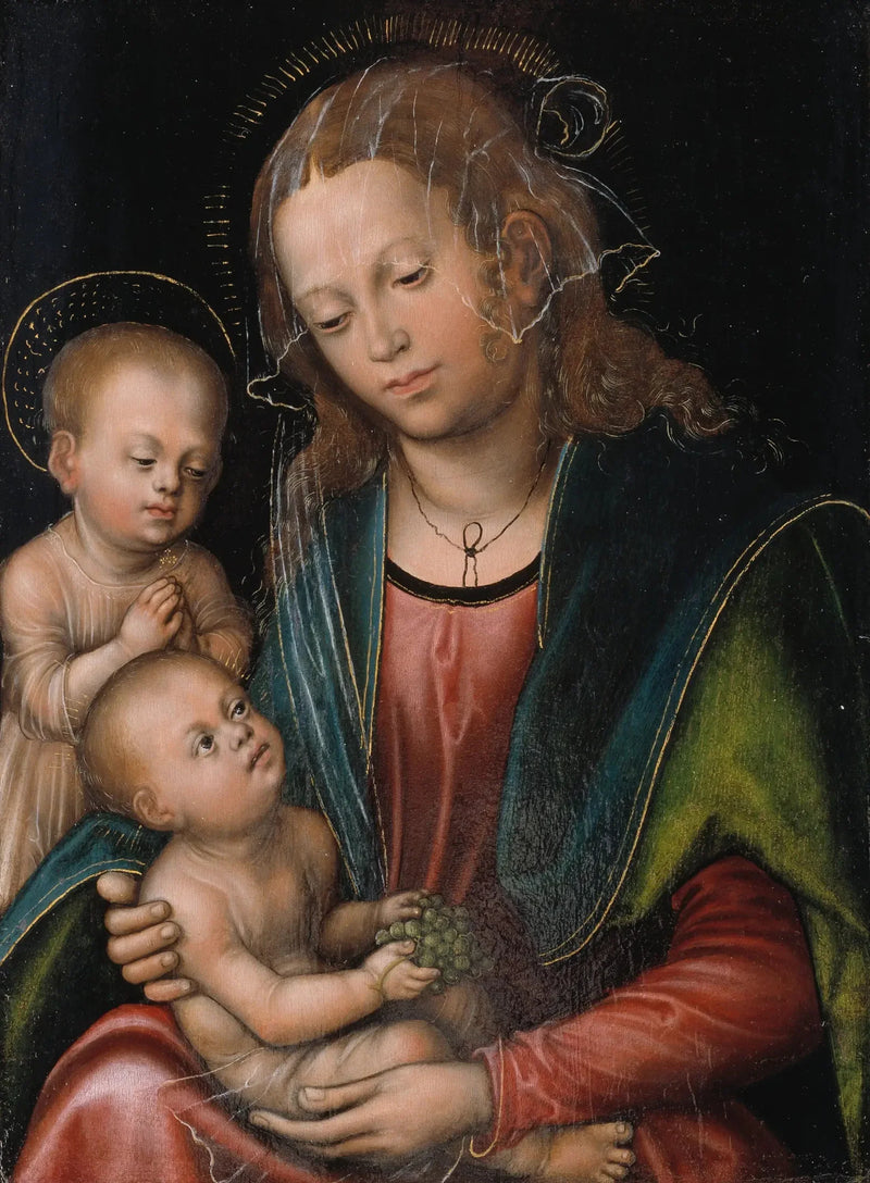 La Virgen con el Niño adorada por el pequeño san Juan - Lucas Cranach el Viejo