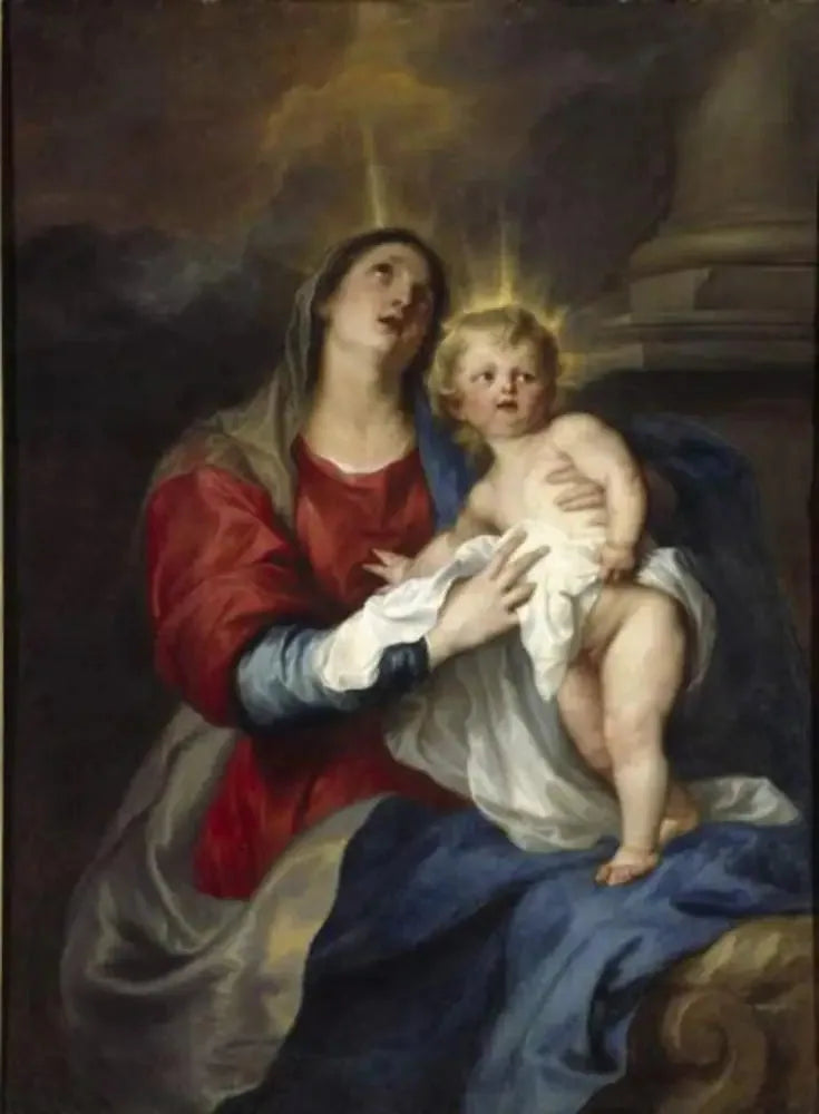 La Virgen con el Niño - Antoine van Dyck