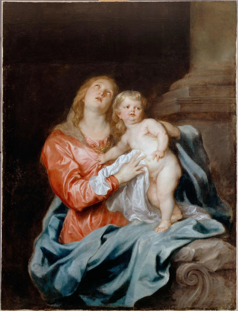La Virgen con el Niño - Antoine van Dyck