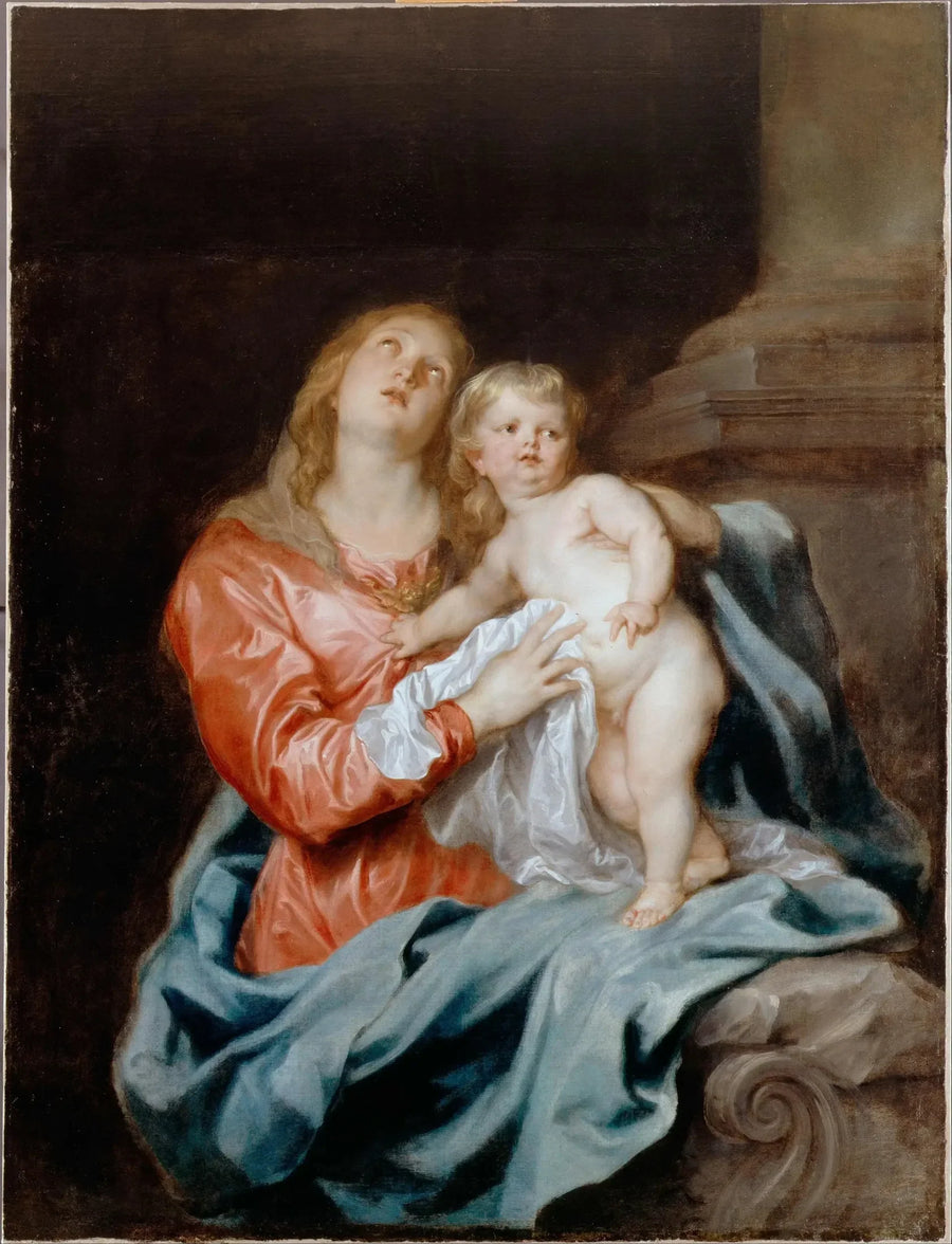 La Virgen con el Niño - Antoine van Dyck