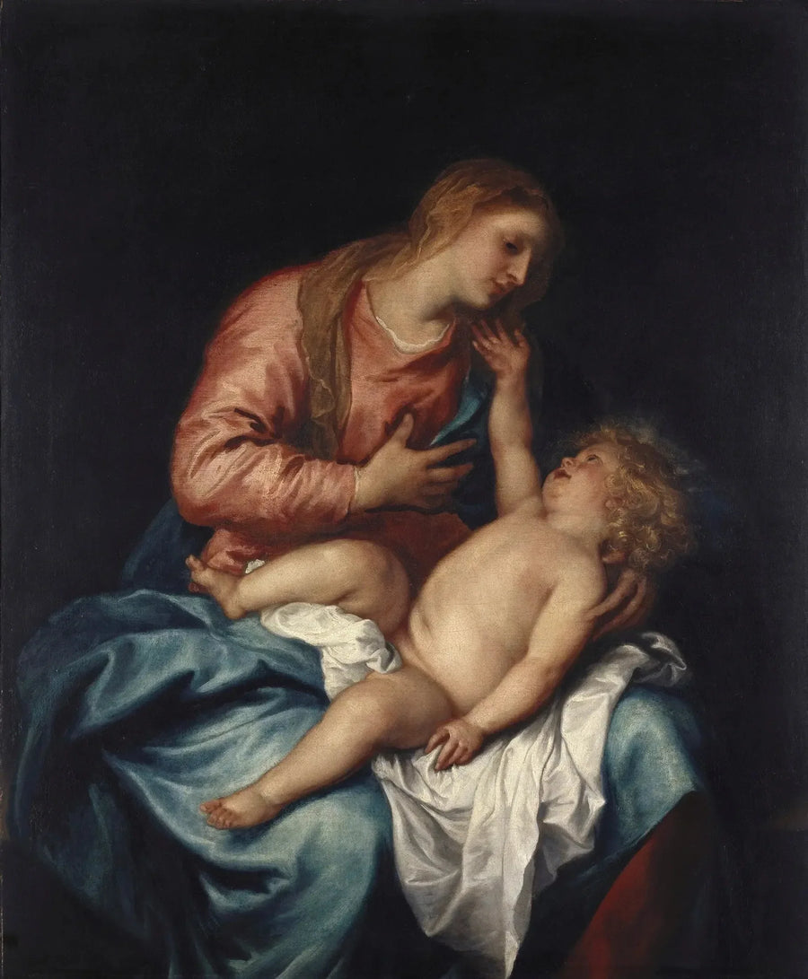 La Virgen con el Niño - Antoine van Dyck