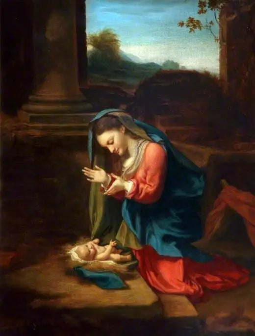 La Virgen con el Niño - Antonio da Correggio