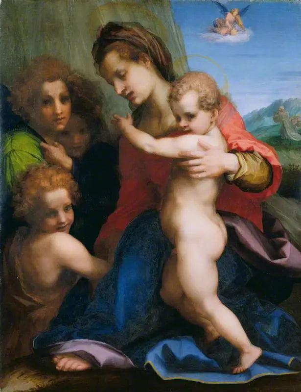 La Virgen con el Niño y el Niño Bautista - Andrea del Sarto