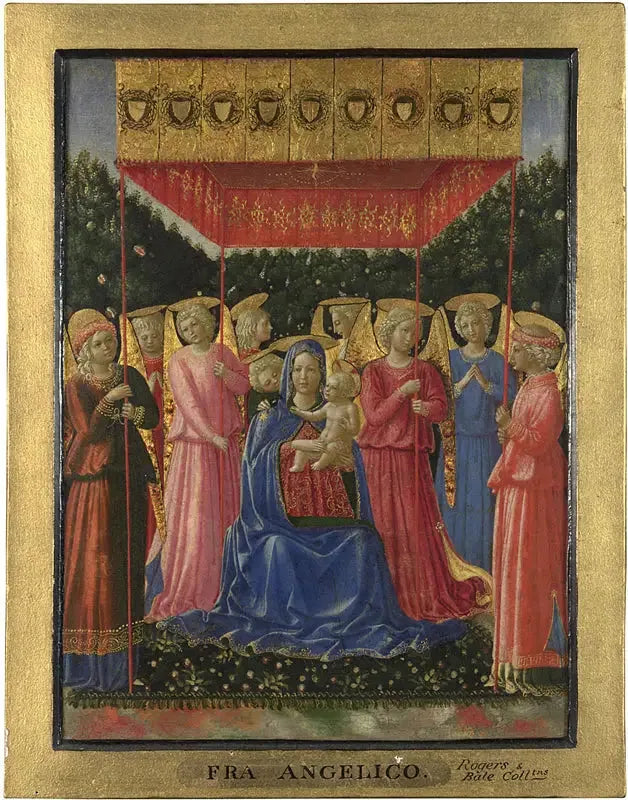 La Virgen con el Niño y ángeles - Benozzo Gozzoli