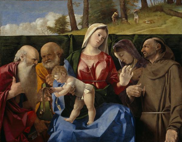 La Virgen con el Niño y santos - Lorenzo Lotto