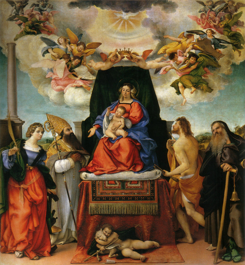 La Virgen con el Niño y santos - Lorenzo Lotto