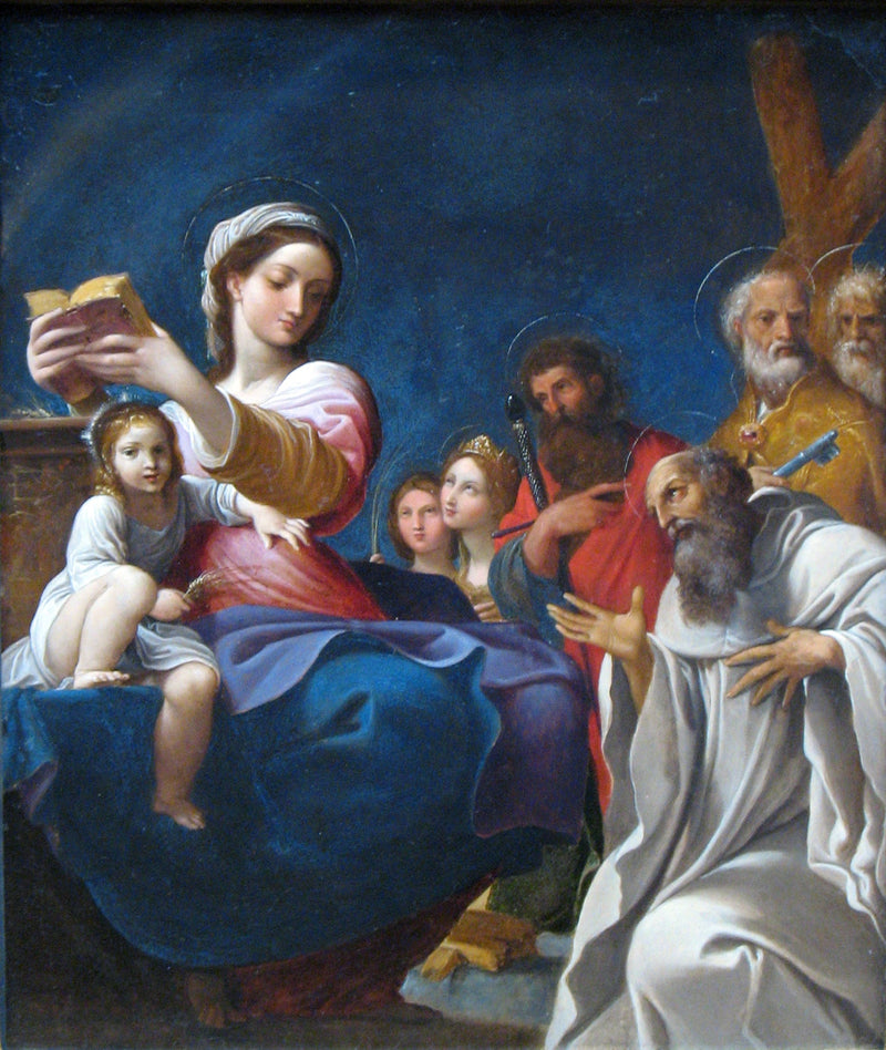 La Virgen con el Niño y santos - Ludovico Carracci