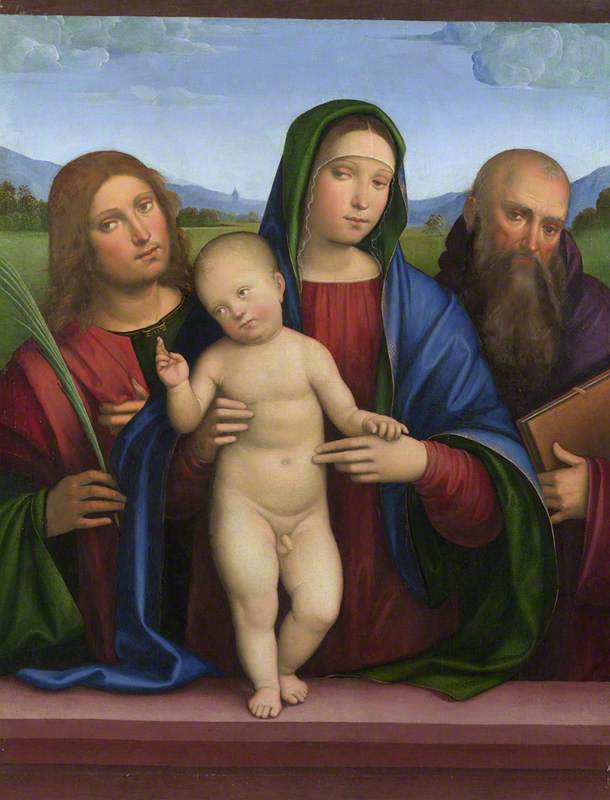 La Virgen con el Niño y dos santos - Francesco Francia
