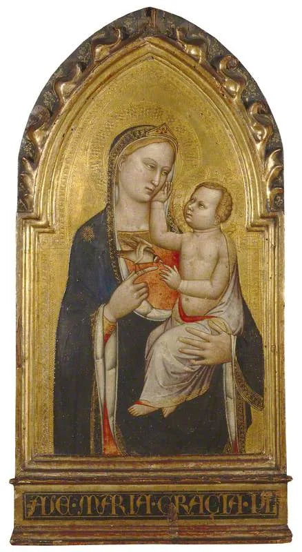 La Virgen con el Niño y el jilguerito - Bernardo Daddi