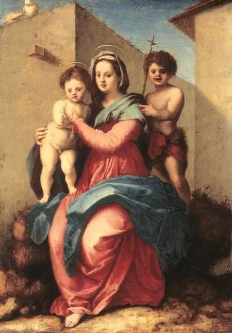 La Virgen con el Niño y el pequeño San Juan - Andrea del Sarto