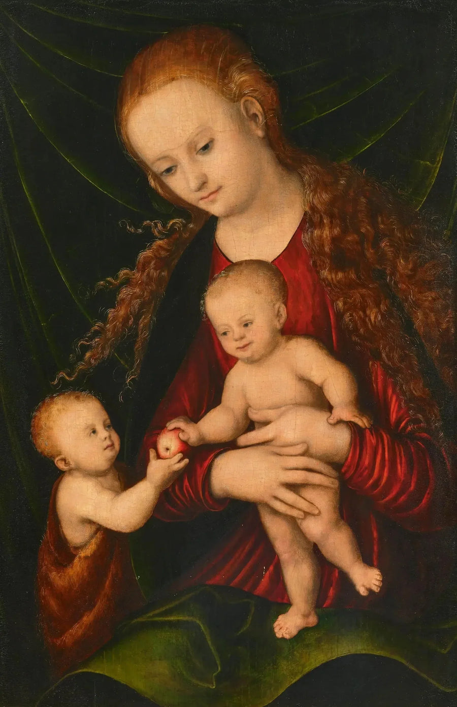 La Virgen con el Niño y el pequeño San Juan - Lucas Cranach el Viejo