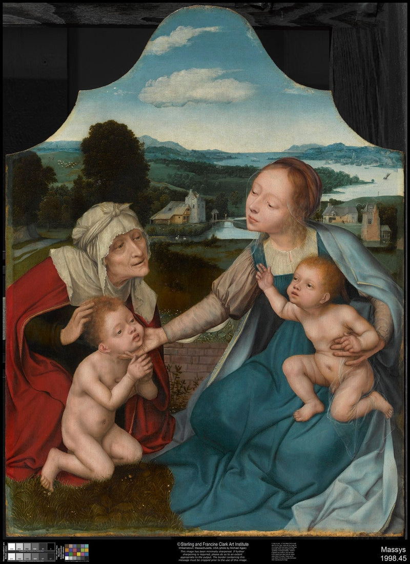 La Virgen con el Niño y los santos Isabel y Juan Bautista - Quentin Metsys