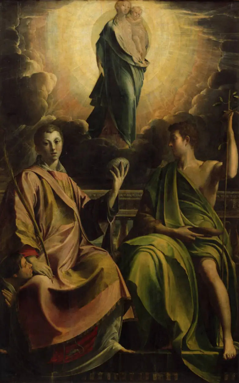 La Virgen con el Niño y los santos Esteban y Juan Bautista - Parmigianino