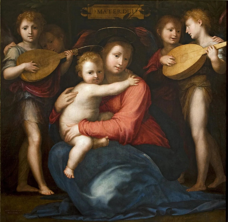 La Virgen con el Niño y cuatro ángeles - Fra Bartolomeo
