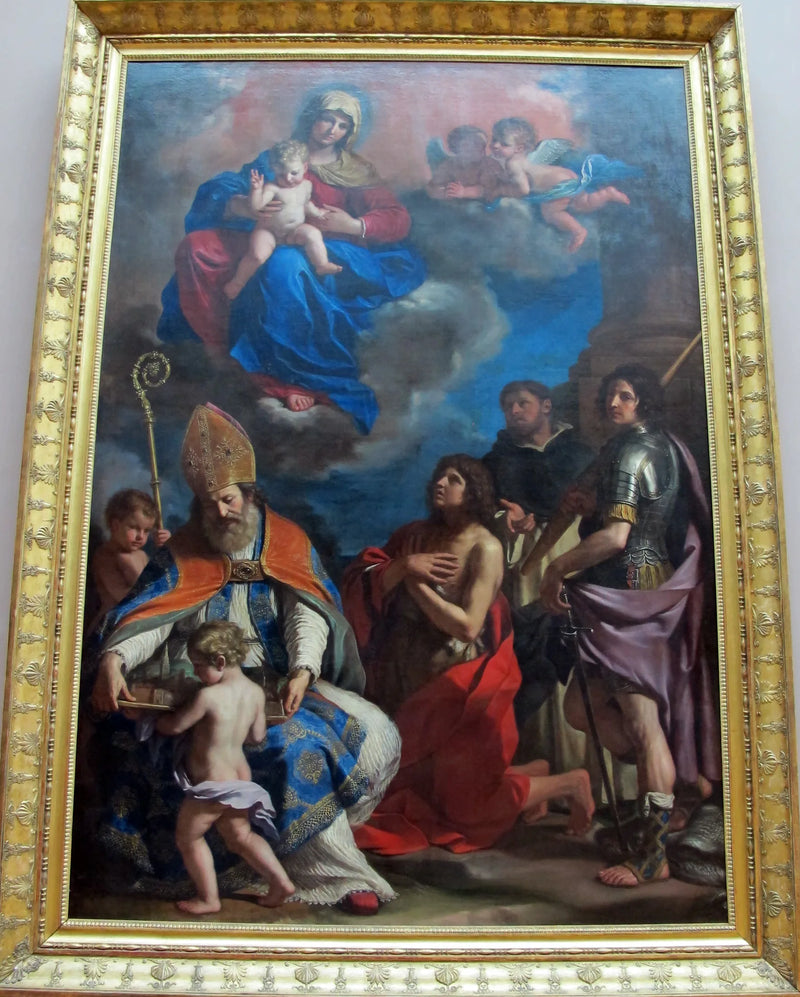 La Virgen con el Niño y cuatro santos - Guercino