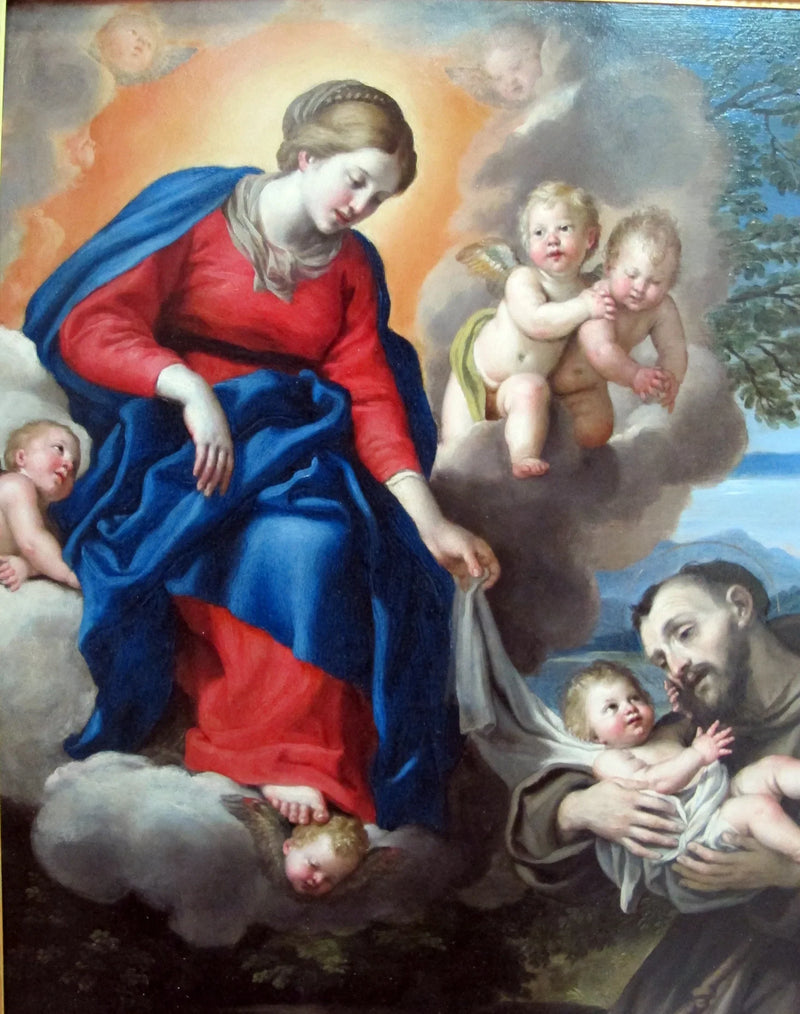 La Virgen con el Niño y San Francisco - Domenichino